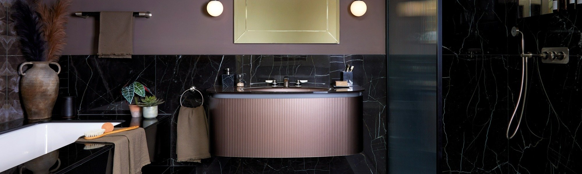 Black and gold bathroom idea  Gold bathroom decor, Bathroom design black,  Bathroom design luxury