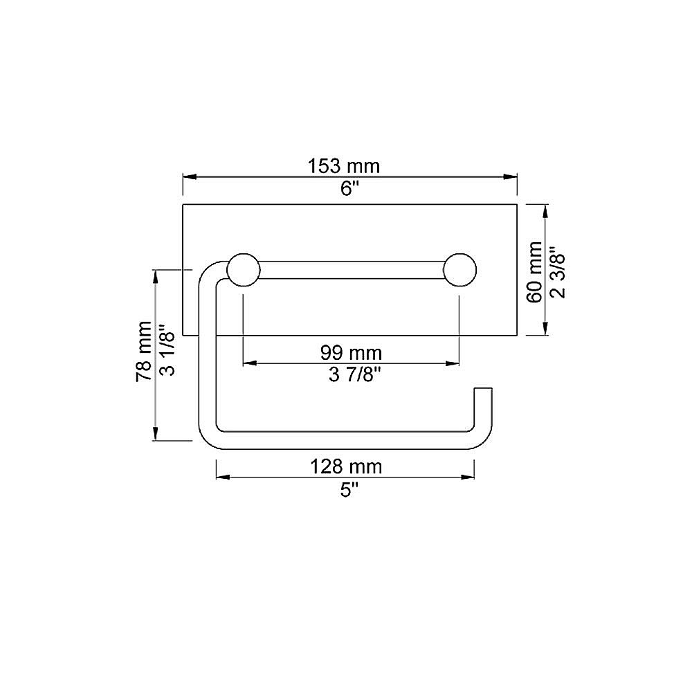 Vola T12 Toilet Roll Holder Toilet Roll Holders Cp Hart