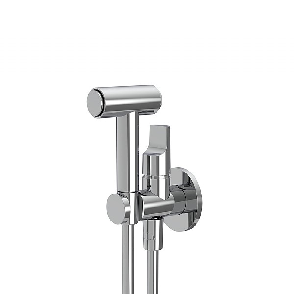 C.P. Hart Spillo Wall-Mounted Douche Set with Integrated Manual Mixer, Bidet Taps