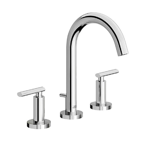 Franz Viegener Nerea Lever Three Hole Basin Mixer with Fixed Spout ...