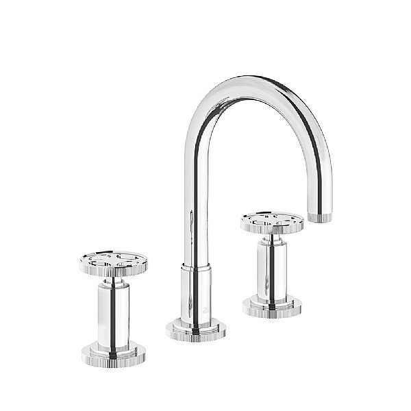 Franz Viegener Techno Chic Vertical Lines Three Hole Basin Mixer with ...