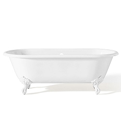 Clawfoot tub deals with white feet